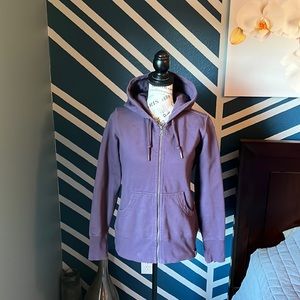 American Giant Women’s Purple Classic Full Zip Hoodie